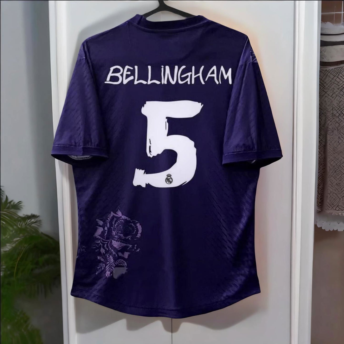 Bellingham #5  Real Madrid Away Purple Jersey Fans version