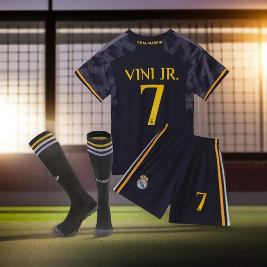 Real Madrid 2023/24 Vini Jr. #7 KIDS Jersey