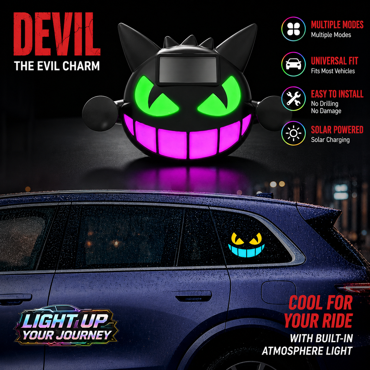 Little Devil Solar Car Light — image 1