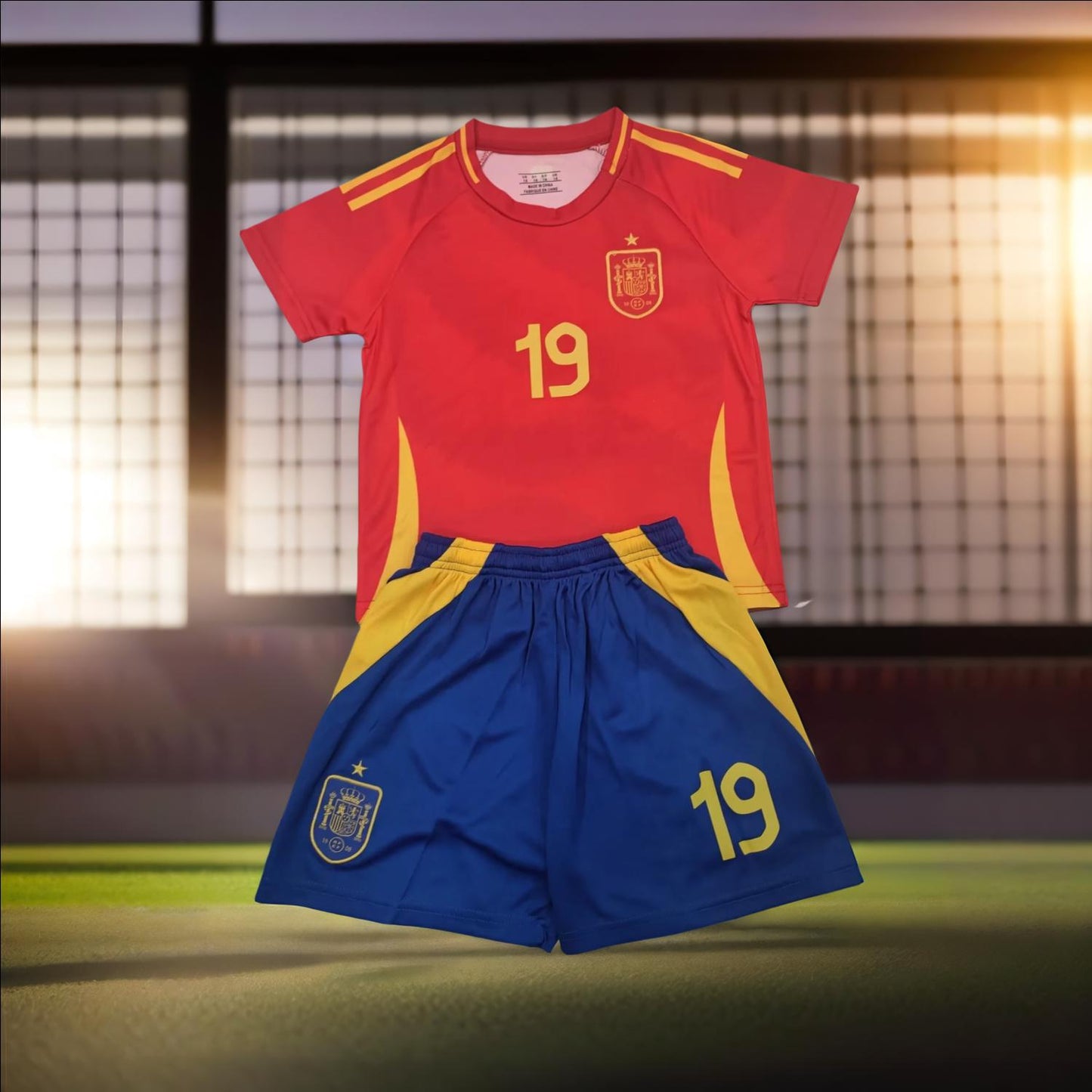 Lamine Yamal #19 Spain National Team Jersey Set