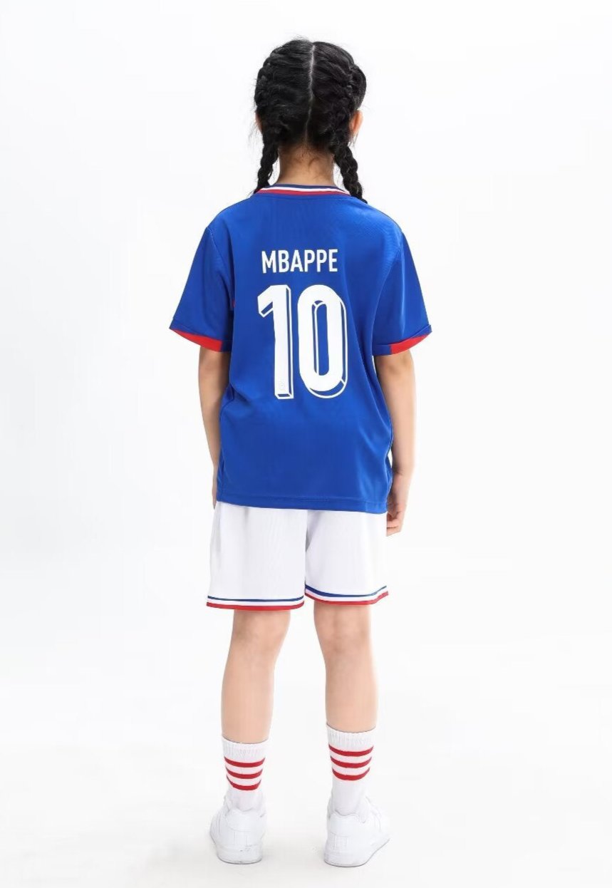 Mbappe #10 France National Team 2024-2025 Jersey Set