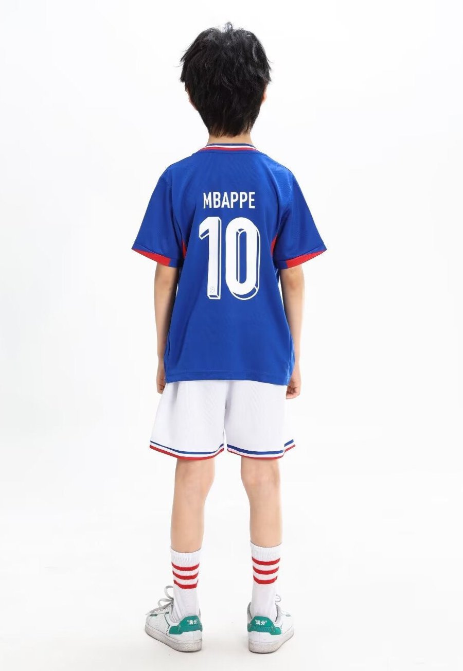 Mbappe #10 France National Team 2024-2025 Jersey Set