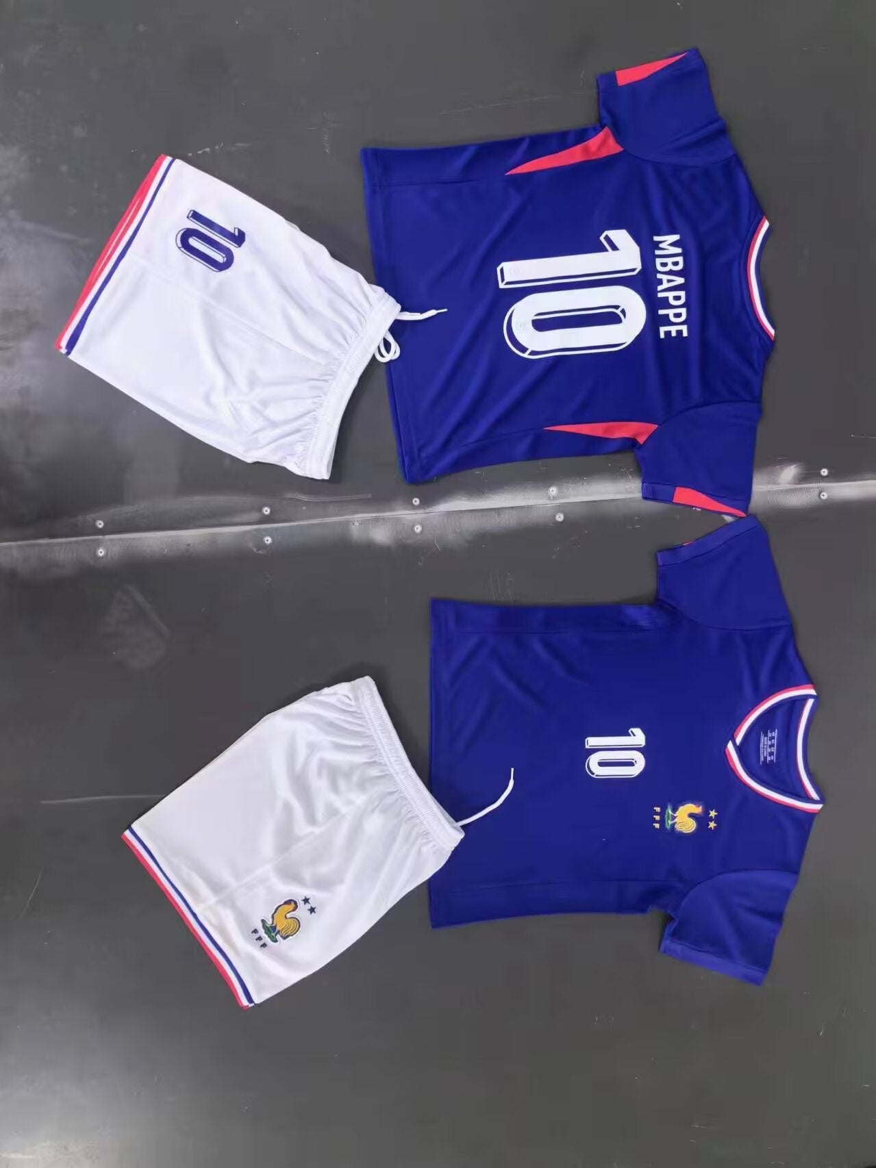 Mbappe #10 France National Team 2024-2025 Jersey Set