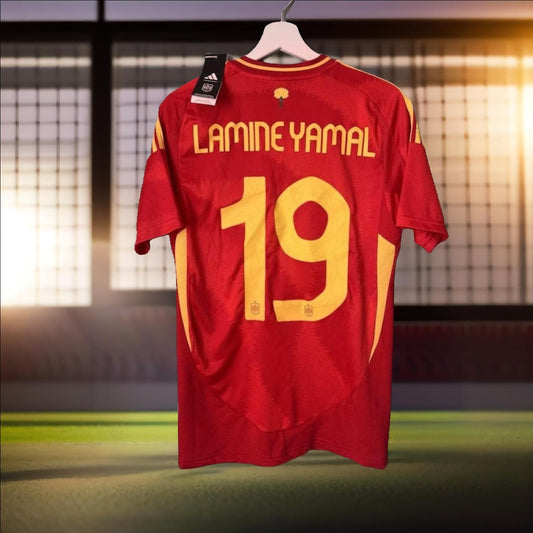 Lamine Yamal #19 Spain Jersey 2024 Home Jersey