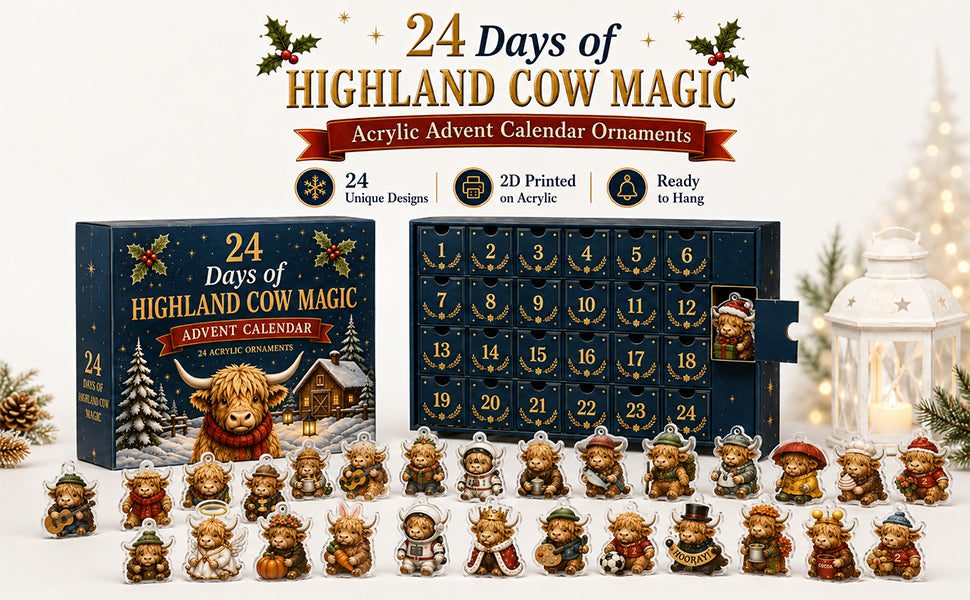 Highland Cow Advent Calendar — 24 Mini Figures — image 7