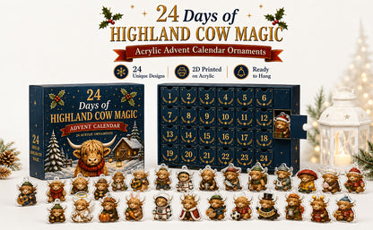 Highland Cow Advent Calendar — 24 Mini Figures — image 7
