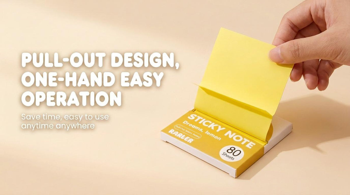 Glittery Transparent Pull-Out Sticky Notes — 12 Boxes / 960 Sheets — image 14