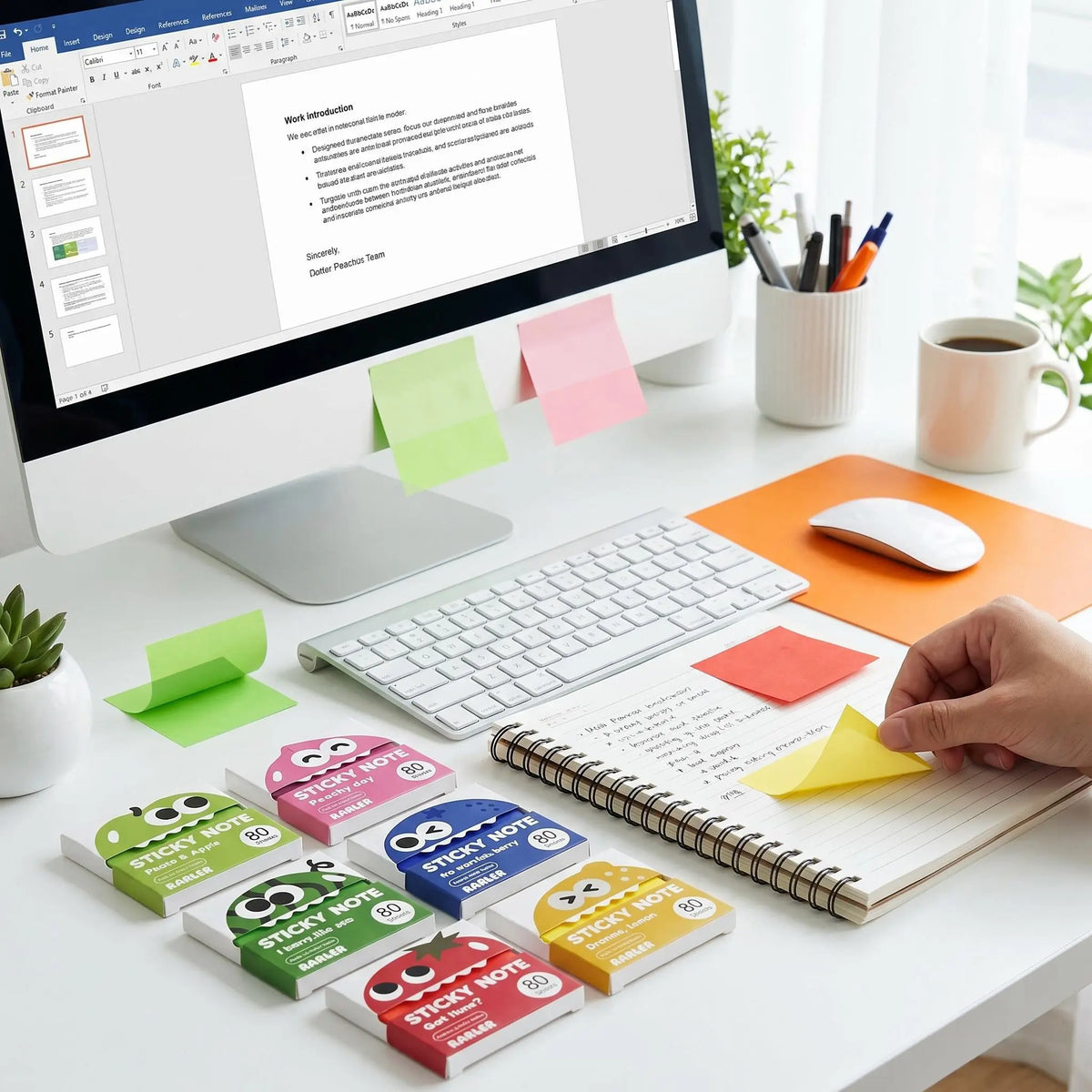 Glittery Transparent Pull-Out Sticky Notes — 12 Boxes / 960 Sheets — image 6