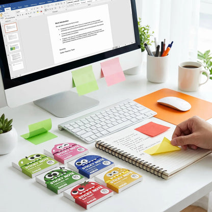 Glittery Transparent Pull-Out Sticky Notes — 12 Boxes / 960 Sheets — image 6