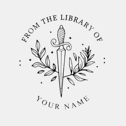 Personalized Library Book Embosser – Custom Name Stamp — image 4