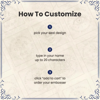 Personalized Library Book Embosser – Custom Name Stamp — image 2