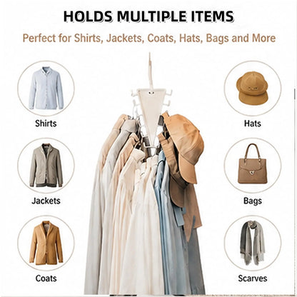 12-Hook Rotating Closet Organizer Hanger — source image 4