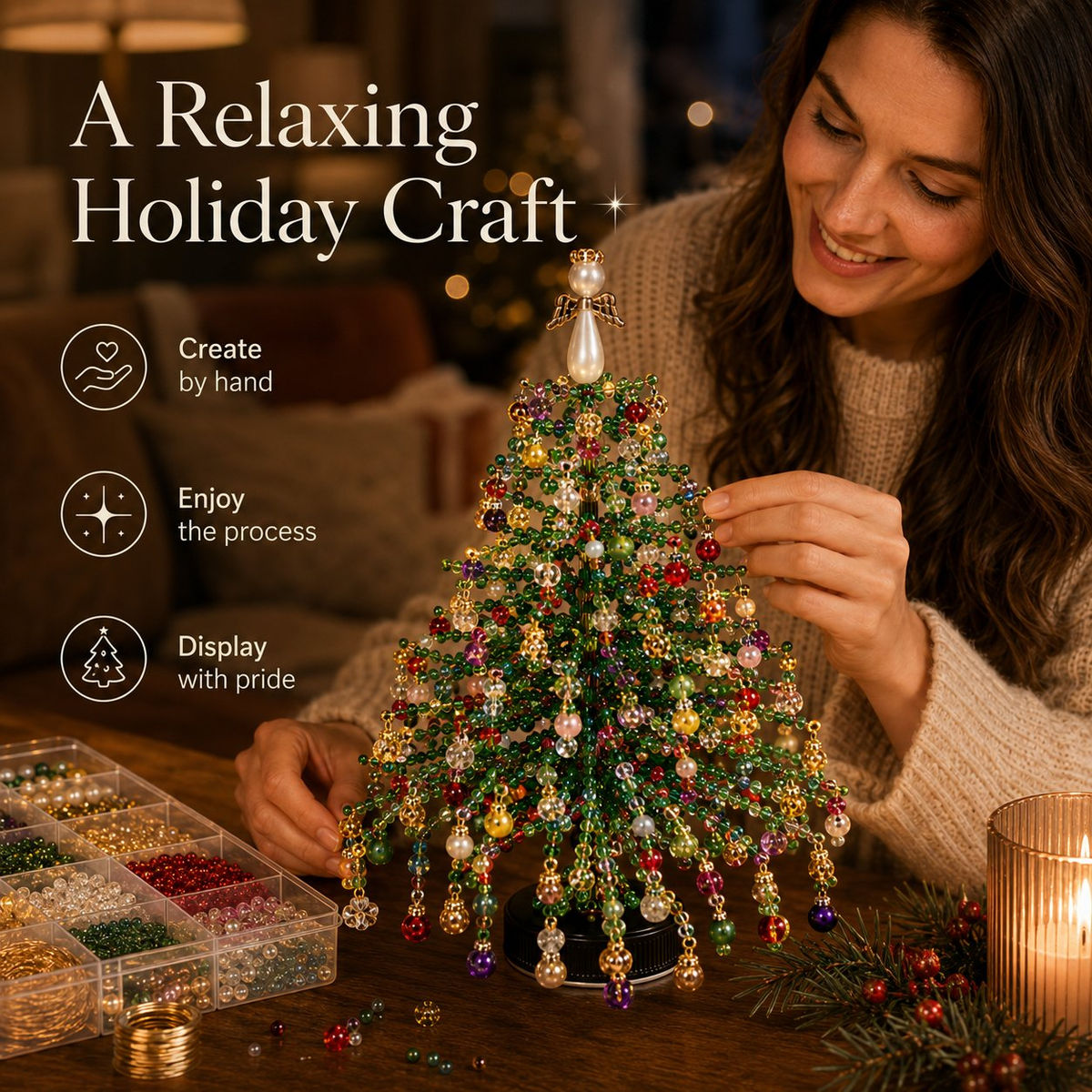 DIY Beaded Christmas Tree Kit — image 7