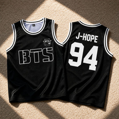 BTS basketball jersey in RM 94 style with number on back