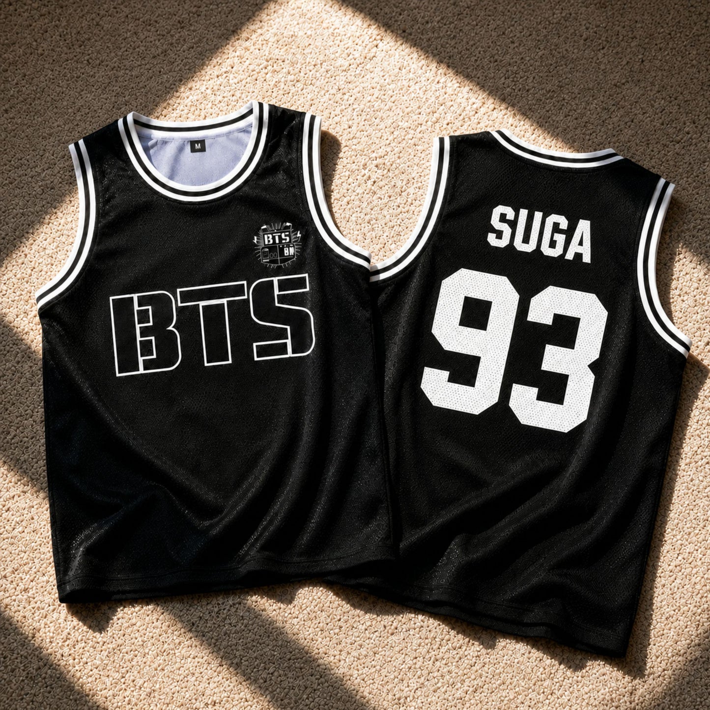 BTS basketball jersey in V 95 style with number on back