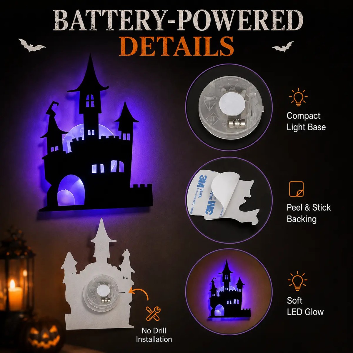 Halloween LED Silhouette Window & Wall Lights — product image 7
