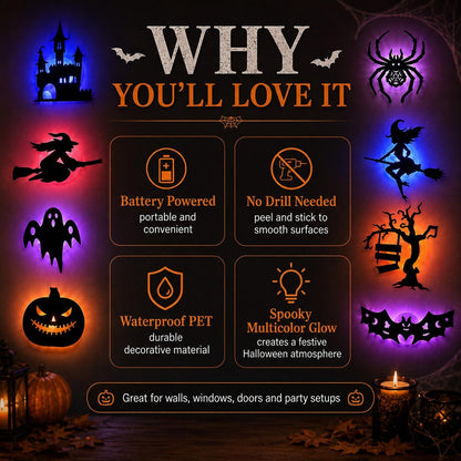Halloween LED Silhouette Window & Wall Lights — product image 9