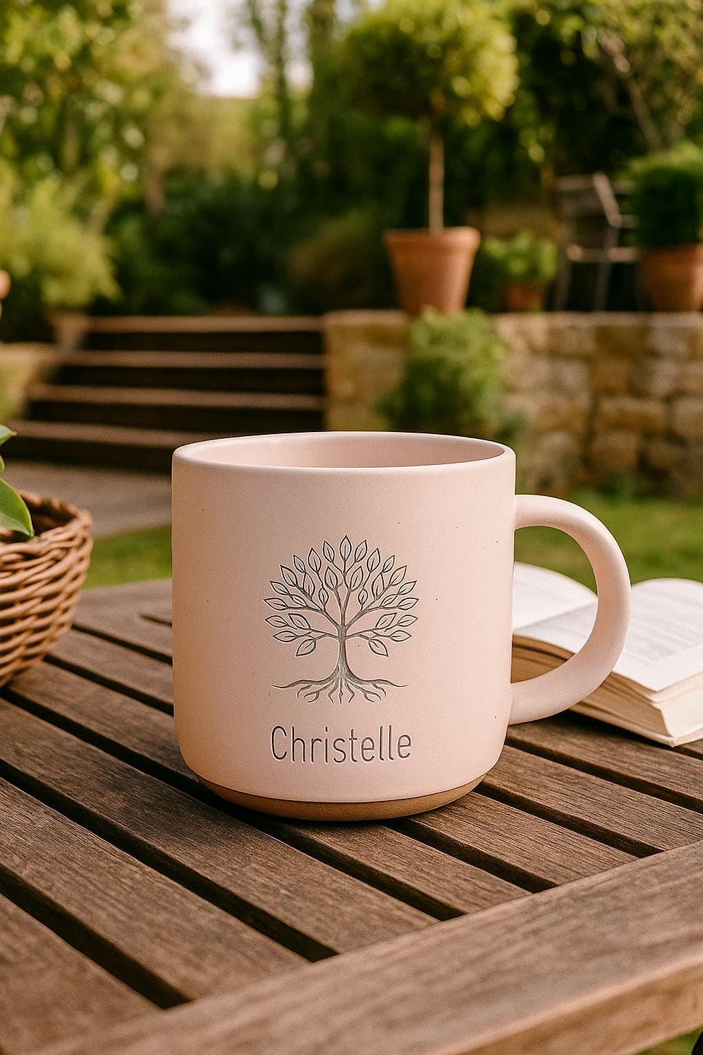 Engraved Tree of Life Coffee Mug, Spiritual Coffee Cup,Microwave Safe, Personalized Gift — image 5