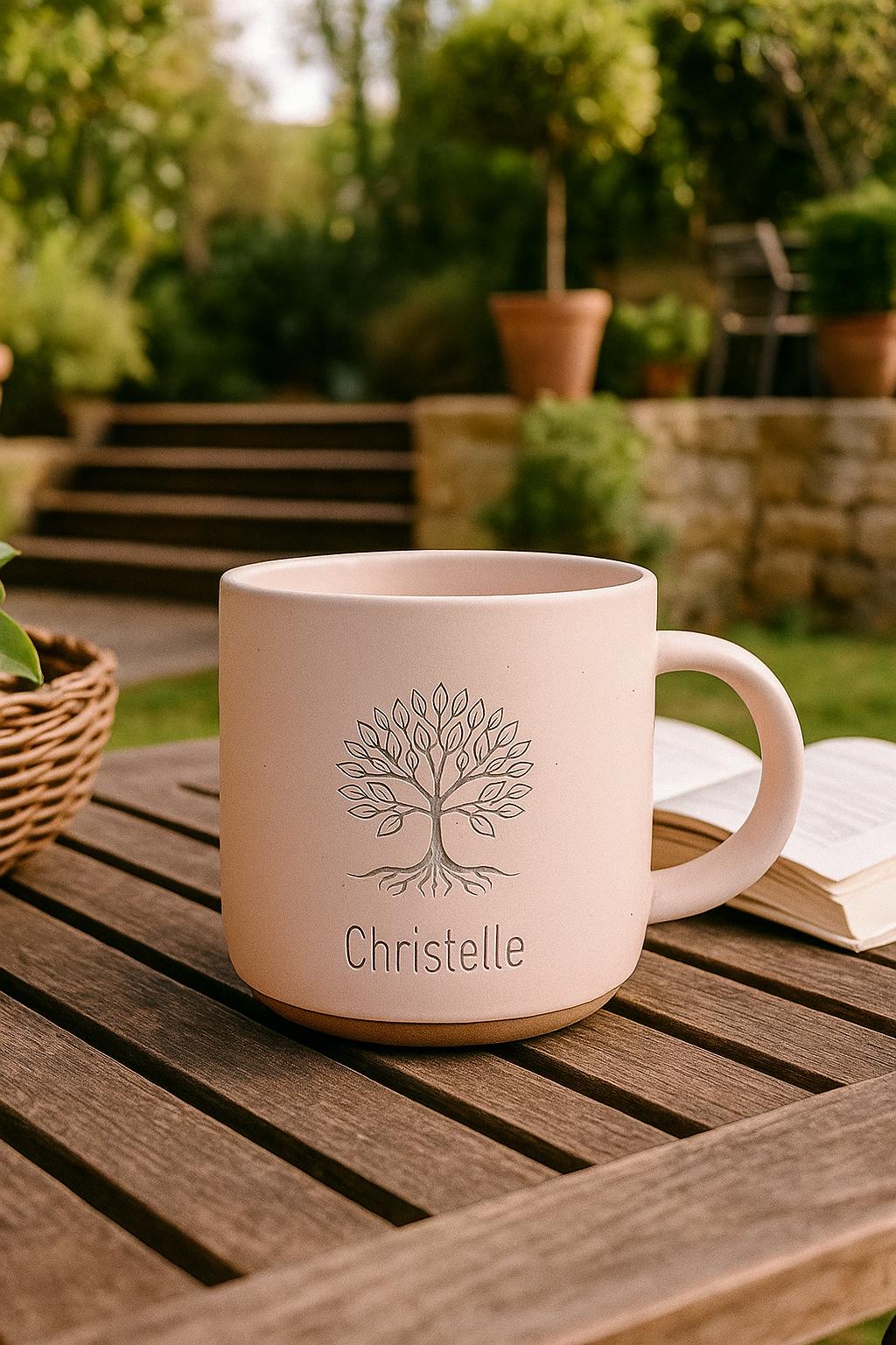 Engraved Tree of Life Coffee Mug, Spiritual Coffee Cup,Microwave Safe, Personalized Gift — image 7