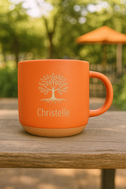 Engraved Tree of Life Coffee Mug, Spiritual Coffee Cup,Microwave Safe, Personalized Gift — image 8