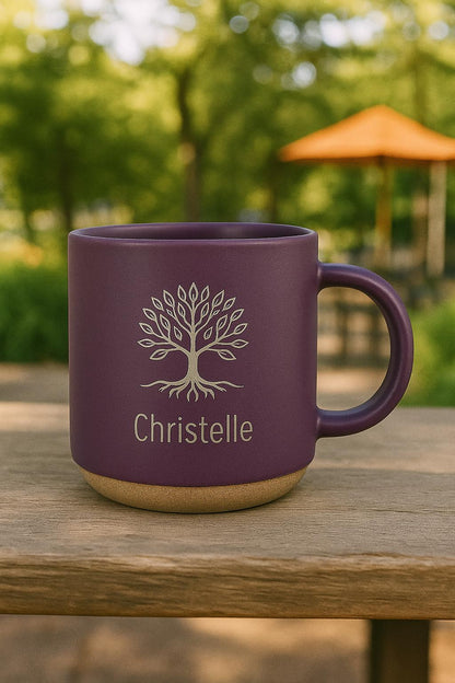Engraved Tree of Life Coffee Mug, Spiritual Coffee Cup,Microwave Safe, Personalized Gift — image 7