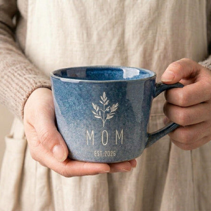 Custom Engraved Boho Style Coffee Mug, Personalized Boho Decor Gift for Grandma mama — image 2