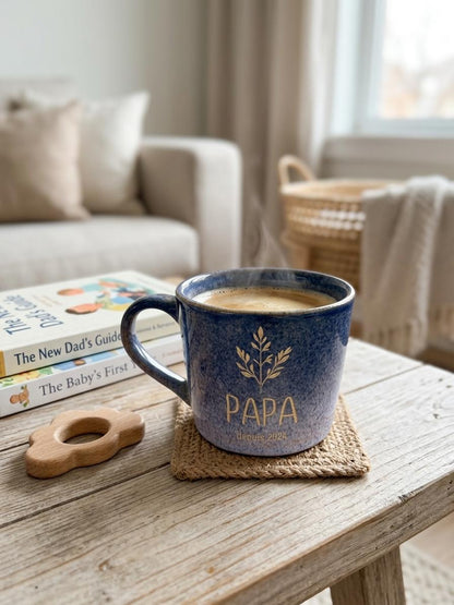 Engraved Name Ceramic Coffee Mug, Personalized New Dad Gift — image 13