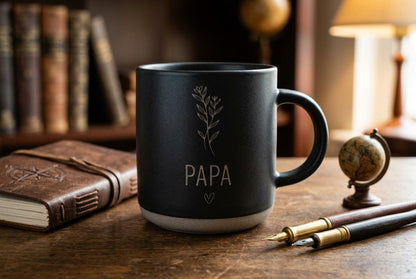 Personalized Ceramic Mug, Laser Engraved Floral Design Mug, Gift for Mom — image 12