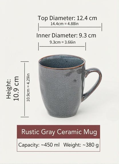 Engraved Grandma Mug, Blue Speckled Ceramic Cup with Botanical Design, Gift for Grandmother — image 7