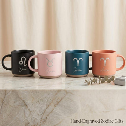 Personalized Laser Engraved Zodiac Mug with Name - Custom Astrology Coffee Cup — image 6
