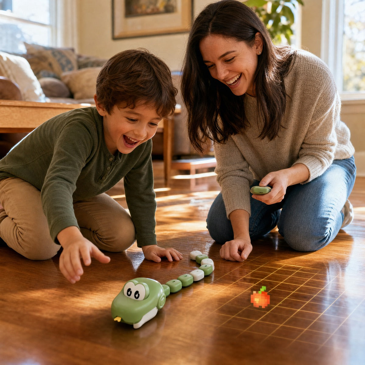 Remote Control Snake Game Toy, Cute Pixel-Style Slithering Floor Toy for Kids and Family Play — image 8